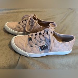Guess sneakers. Size 6 1/2. Pink with white sole.